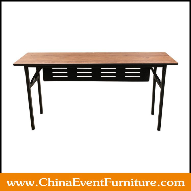 folding conference table for sale wholesale rectangular folding conference table with black metal folding base for office