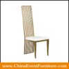 wholesale white and gold high back wedding chairs for weddings