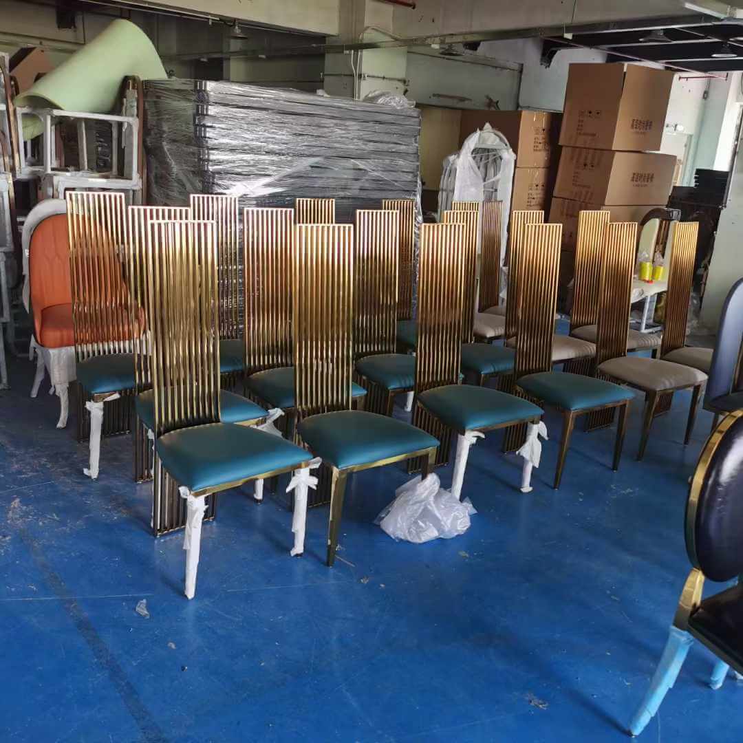 gold high back wedding chair wholesale for weddings