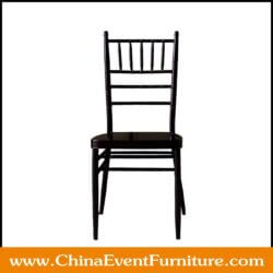wholesale stackable black metal chiavari chairs for events