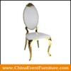 wholesale luxury Stainless Steel Wedding Chair for events