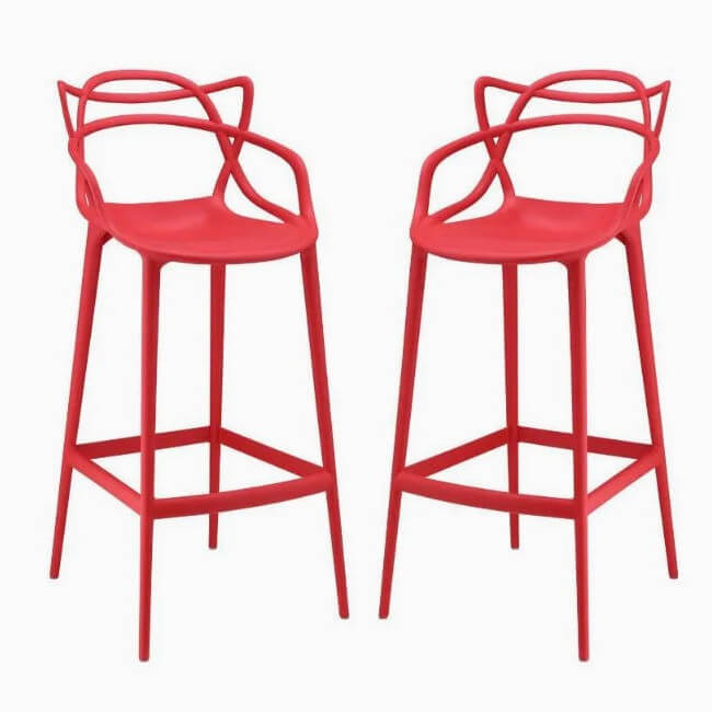 wholesale resin stackable Kartell Masters Stool for bars