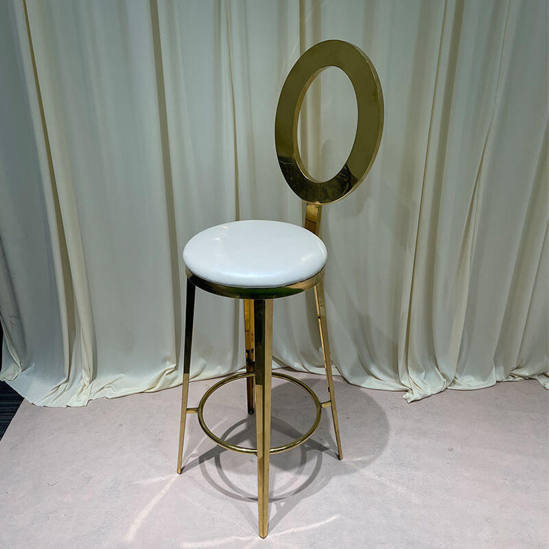 wholesale stackable modern stainless steel bar stools for bars