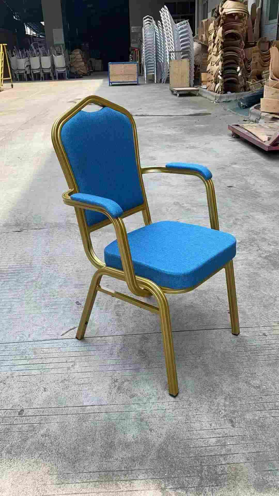 wholesale banquet chair with armrest for sale