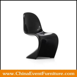 wholesale stacking black Panton chair for Commercial Exhibitions