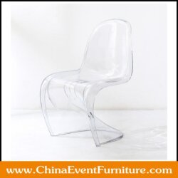 wholesale stacking clear Panton chairs for Event Rentals