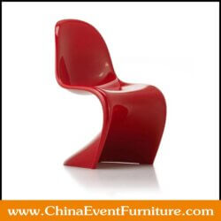 wholesale stacking red Panton chair for hotel banquet halls