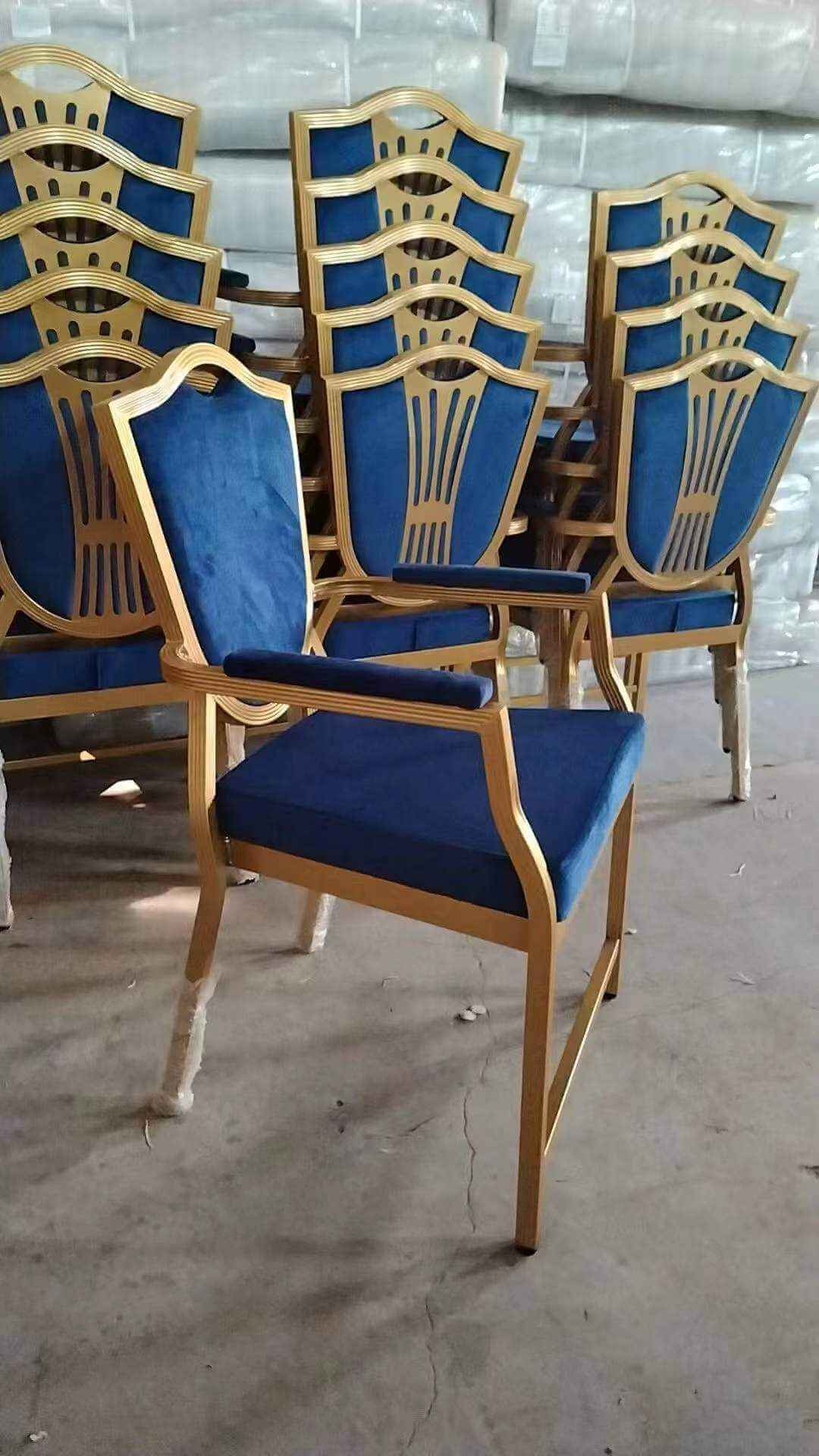 wholesale stackable banquet chairs with arms for hotel halls