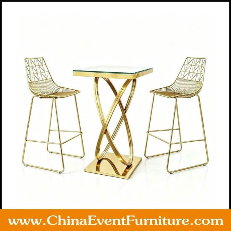 bar table and stools with backs wholesale luxury stainless steel bar table and stools with backs for weddings