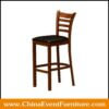 wholesale black leather and wood bar stools for home bars