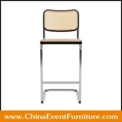 wholesale silver stainless steel indoor wicker counter stools for home kitchen