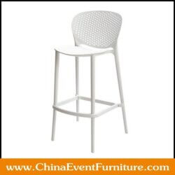 wholesale stackable white plastic kitchen stools for hotel bars