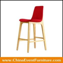 wholesale rubberwood bar stools with backs for hotel bars