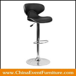 wholesale silver stainless steel swivel bar stools with backs for hotel bars