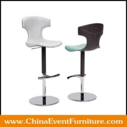 wholesale leather seat swivel stainless steel bar stools for hotel bars