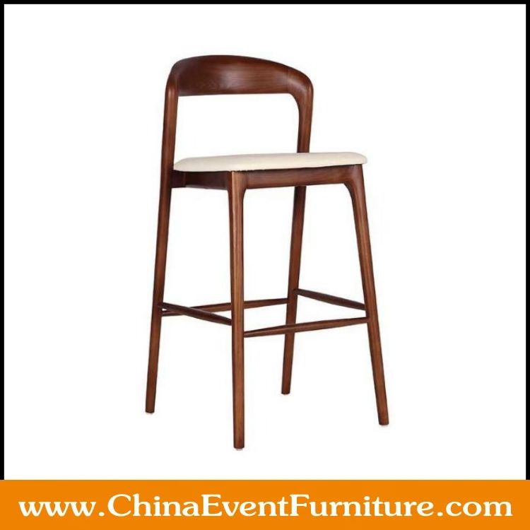 walnut wood bar stools wholesale walnut wood bar stools with upholstery cushion for hotels