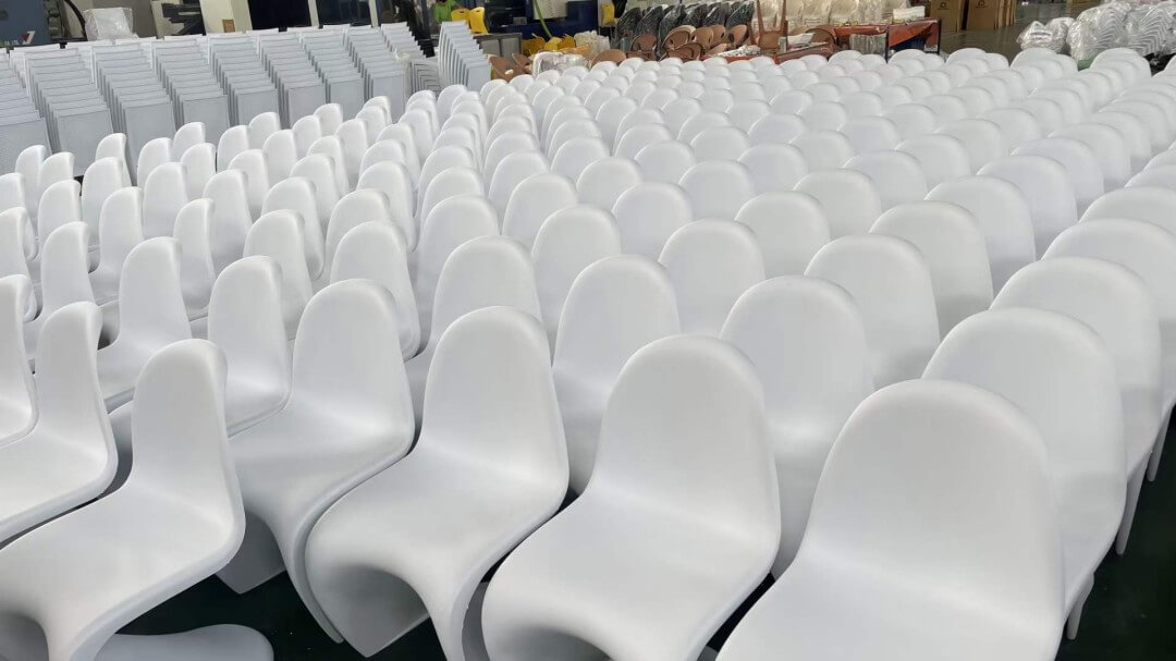 wholesale stackable white Panton chair for weddings