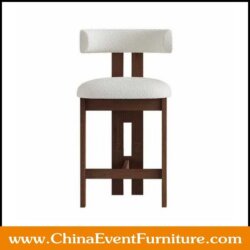 wholesale white and wood counter stools for hotel bars
