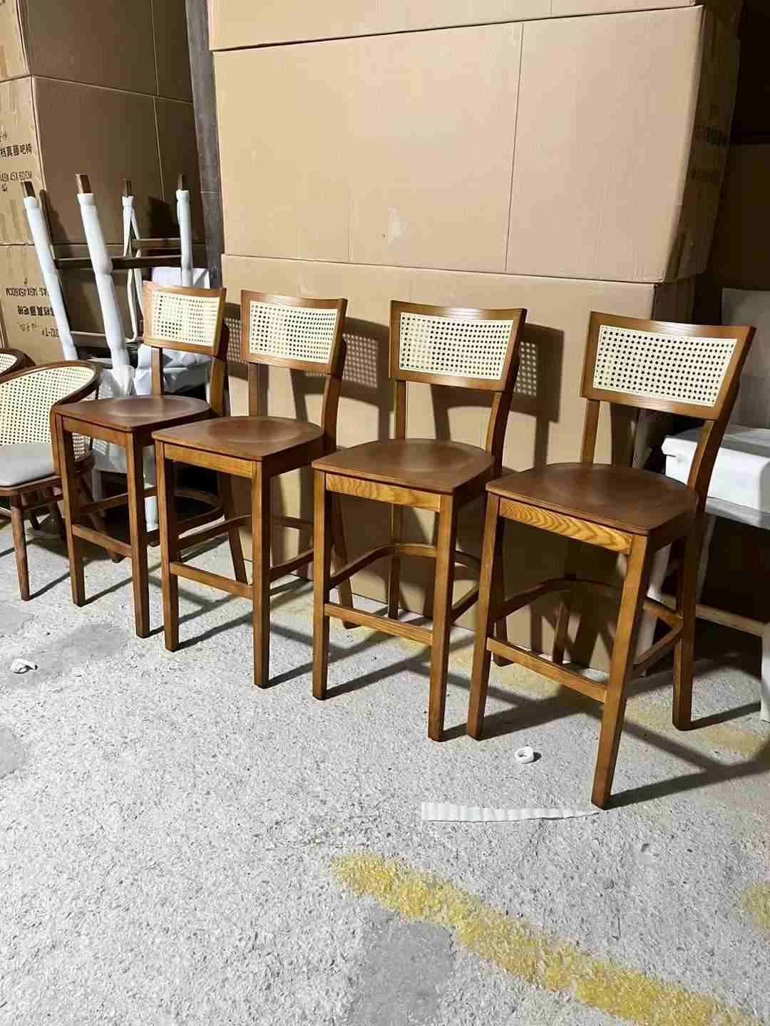 wholesale solid wood counter stools for hotel bars