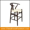 wholesale cane seat wooden wishbone counter stool for weddings